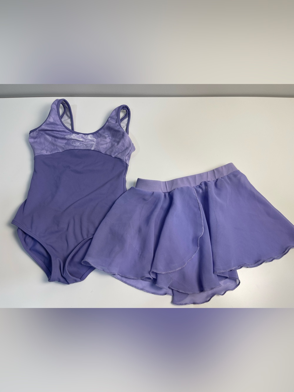 Mirella Lavender Dance Leotard small 4-6 Ballet skirt leotard